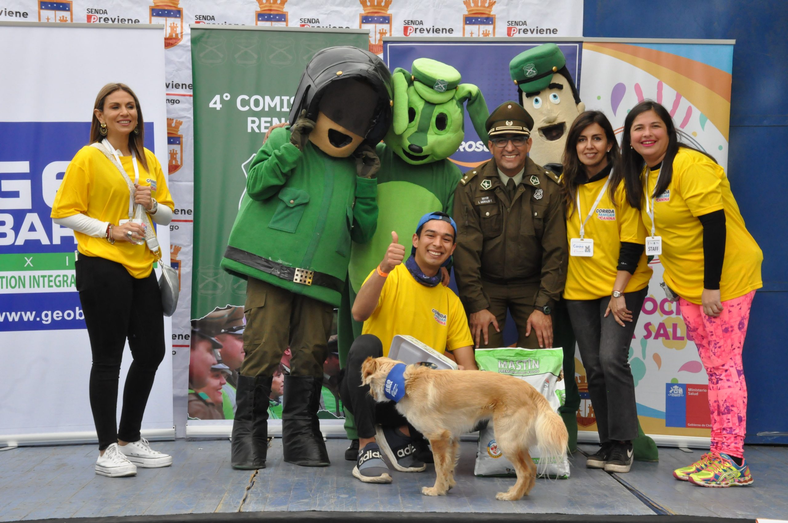 Agrosuper junto a SENDA y carabineros participan de corrida canina en Rosario