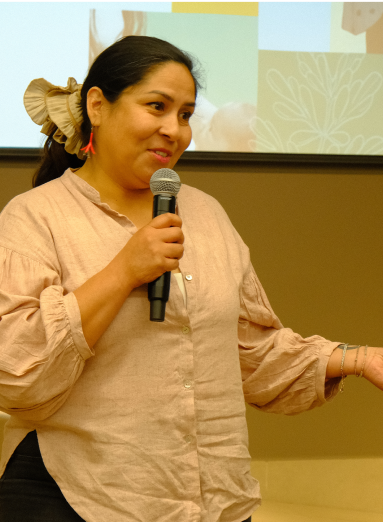 Loreto Orellana dueña de Ecoombu y expositora del primer seminario de Capital emprendedor